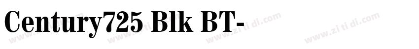 Century725 Blk BT字体转换